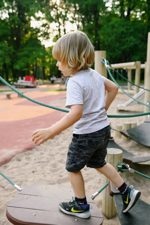 A Boy in a Playground