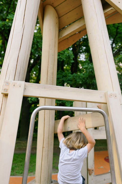A Boy in a Playground