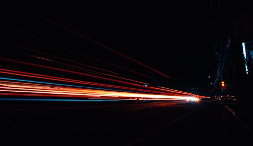 Photo of Light streaks During Nighttime