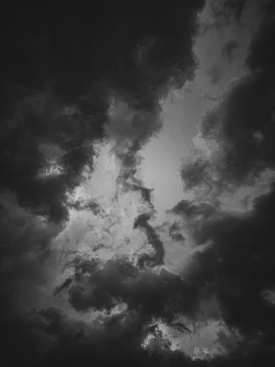 Dark Clouds on Gray Sky · Free Stock Photo