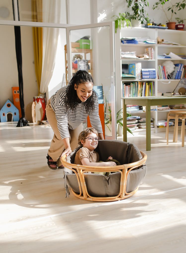 A Teacher Playing With A Student