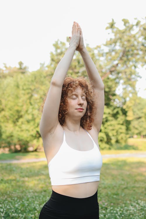 A Woman doing Yoga