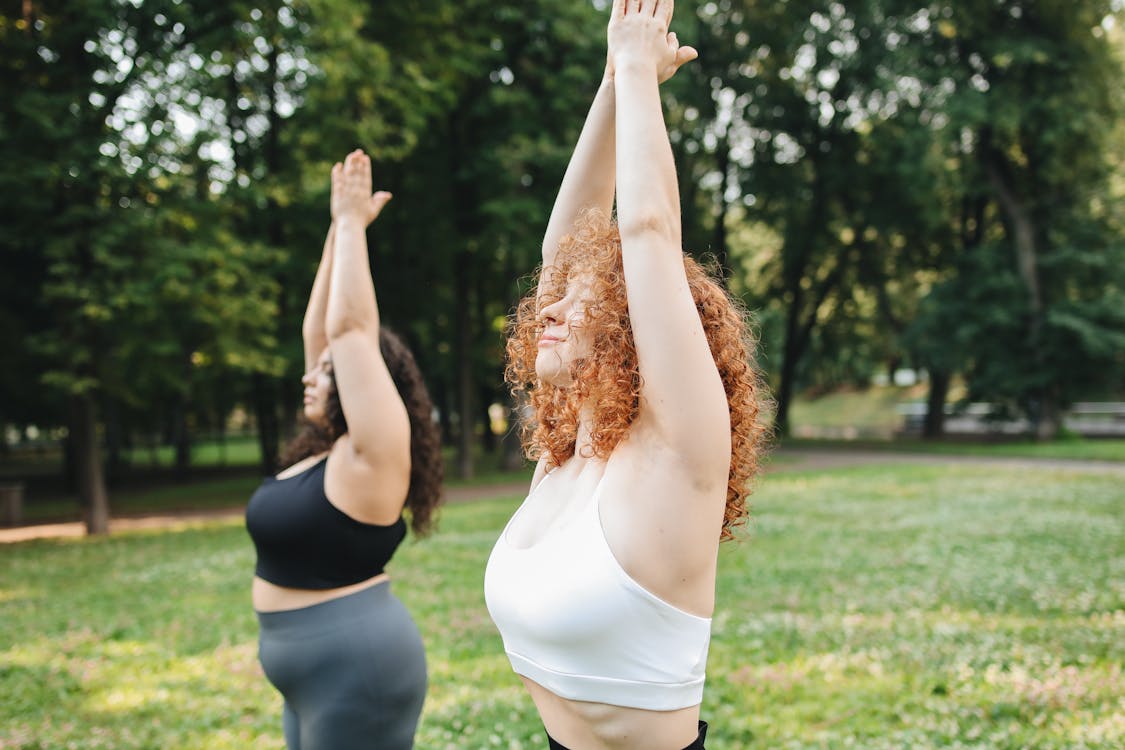 Women Doing Yoga 