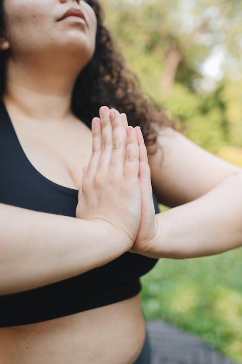 Close-Up View of a Woman's Hands