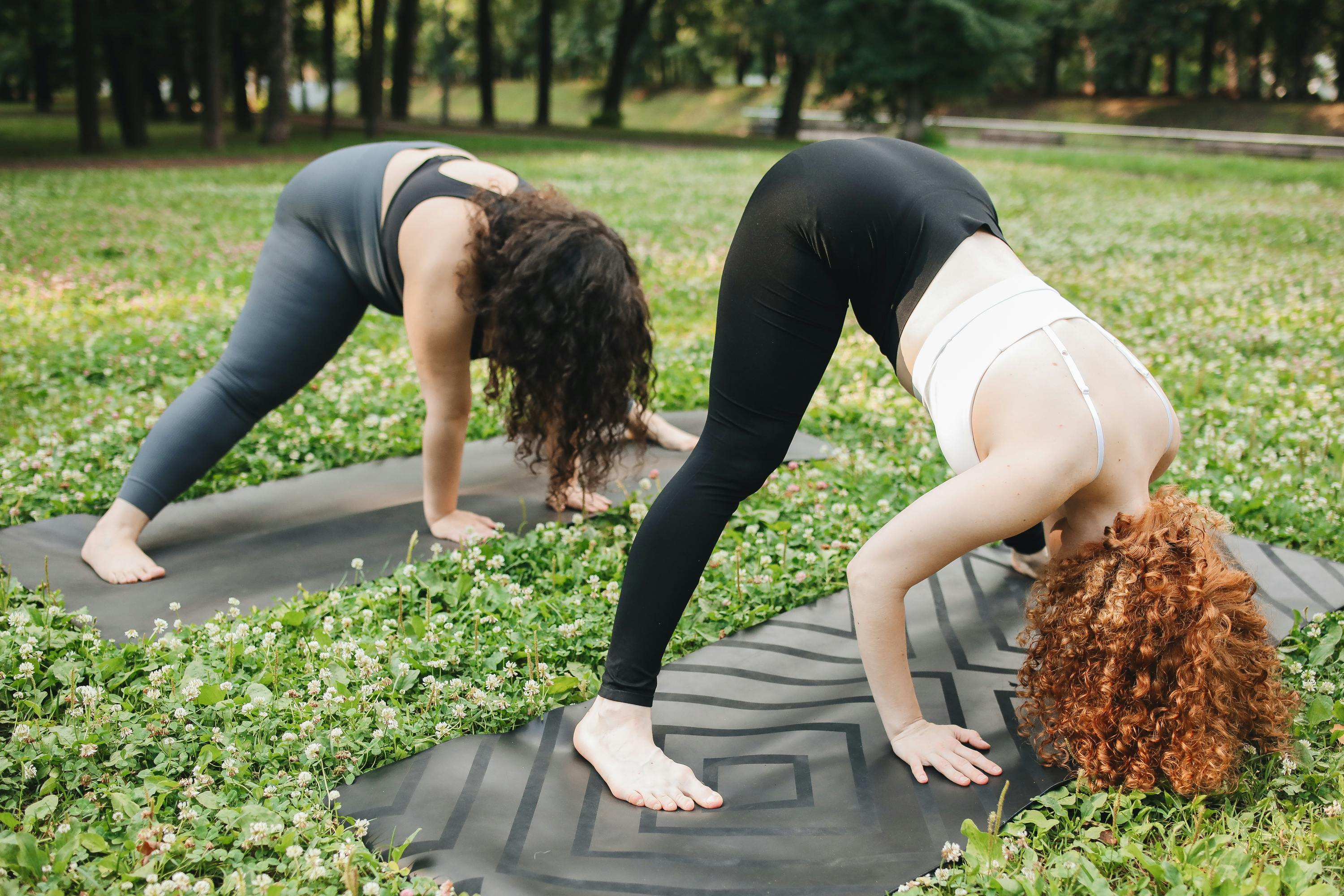 Fit Young Beautiful Woman Wearing Black Sporty Leggings Working Out  Outdoors in Park on Summer Day, Doing Bridge Pose Stock Photo - Image of  outside, asana: 73019968