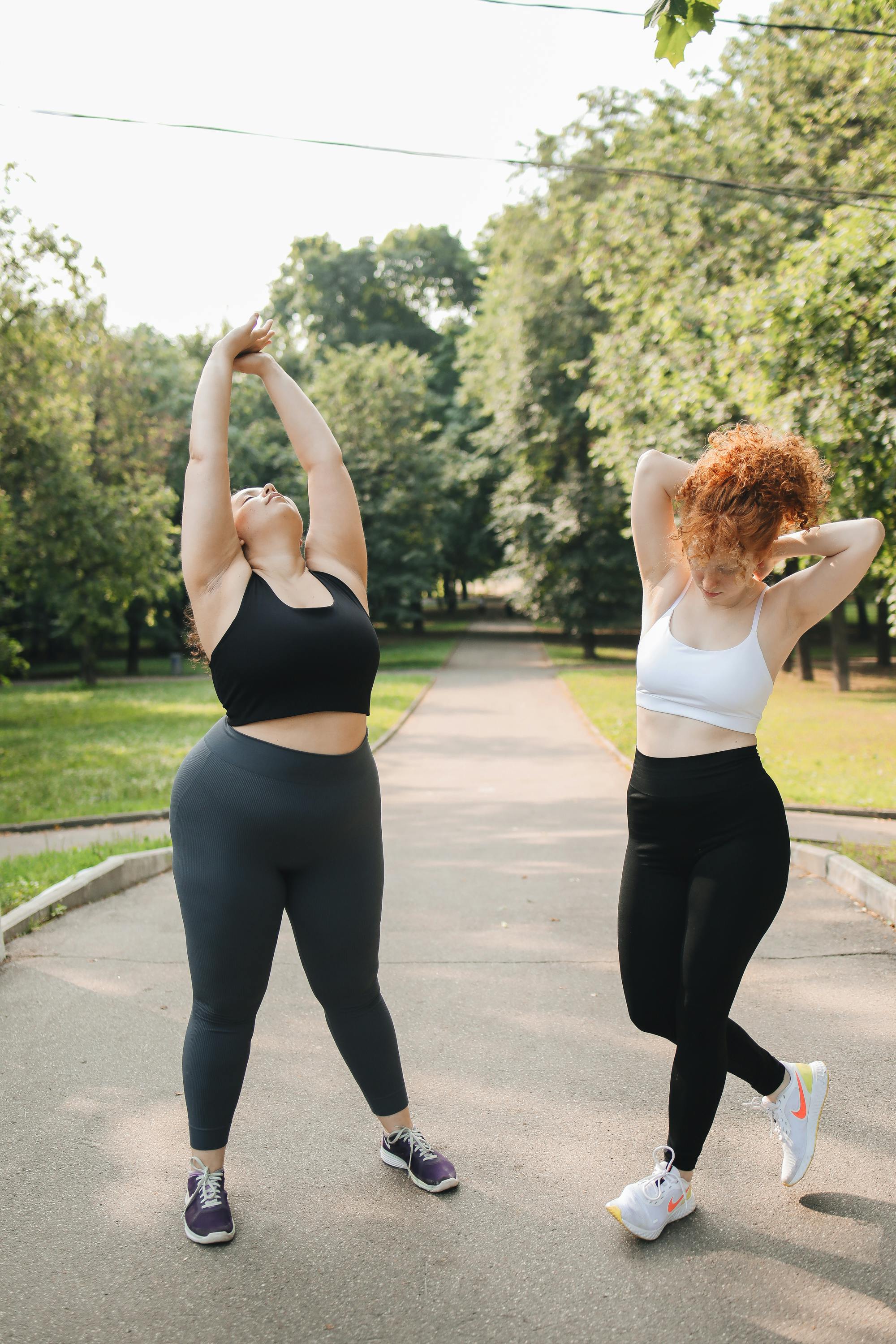 Free Women Stretching Their Body Stock Photo