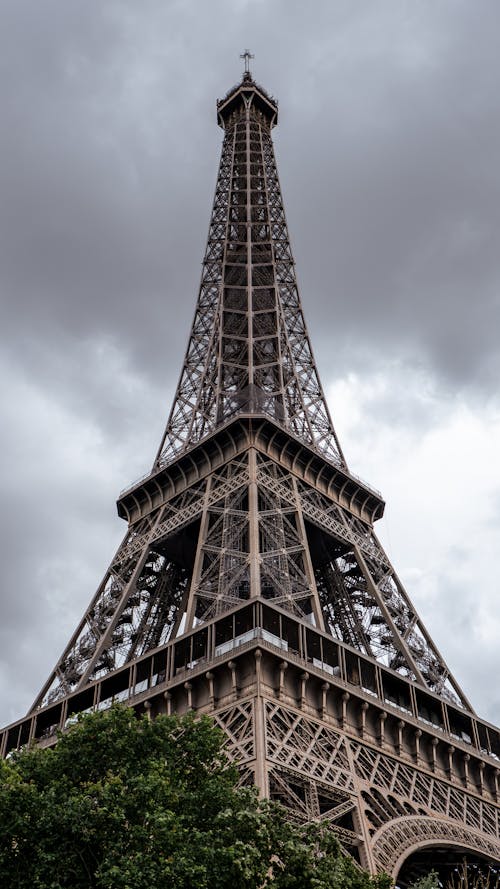 Low Angle View of the Eiffel Tower 