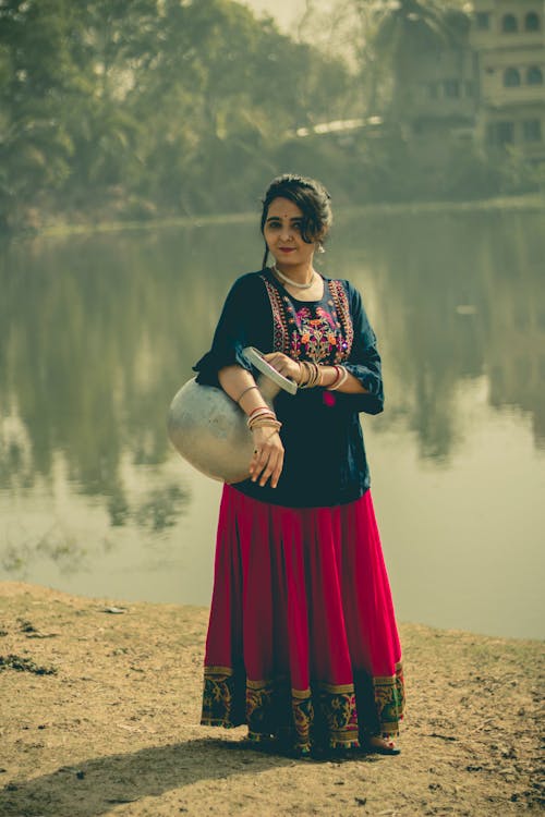 インド人, ドレス, バッグの無料の写真素材