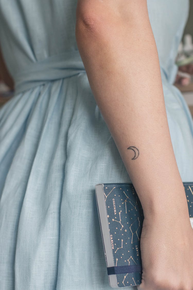 Moon Tattoo On Arm