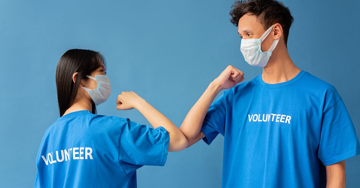 Community volunteers working together