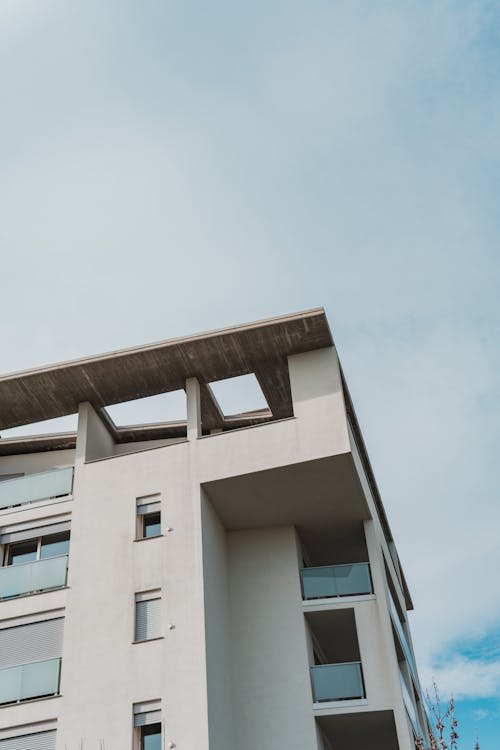 A White Concrete Building