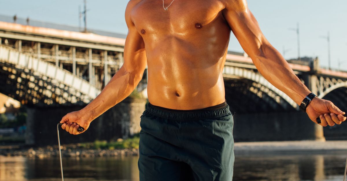 Man Using Jump Rope Model A Man wearing Cap using Jumping Rope · Free Stock Photo