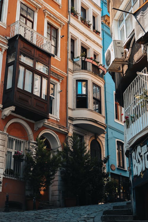 Apartment Buildings in in Tophane District of Beyoglu, Istanbul