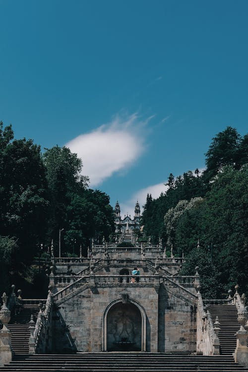 Free The Sanctuary of Our Lady of Remedies in Lamego, Portugal Stock Photo