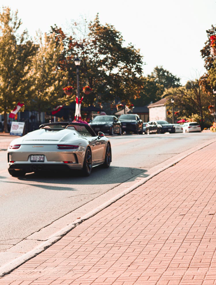 Porsche 911 On A City Street 