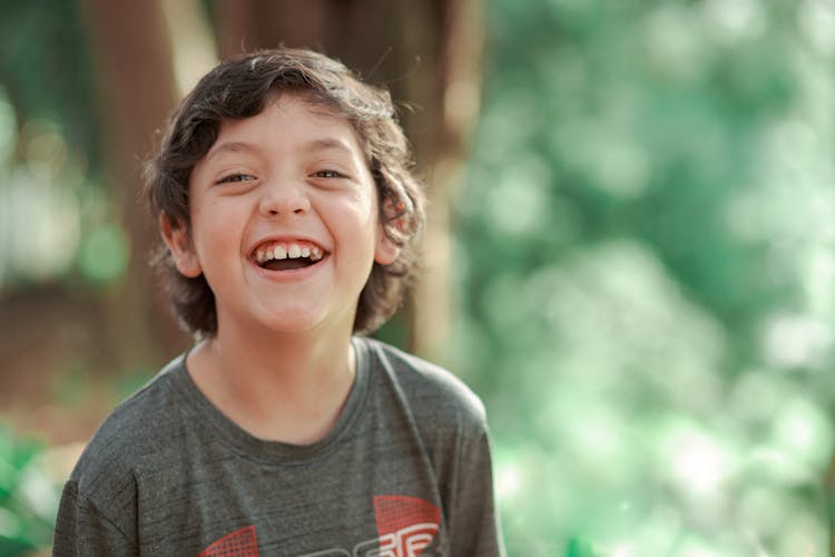 Gap Toothed Boy Smiling 