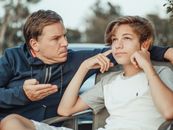 Free stock photo of adult, affection, big kid