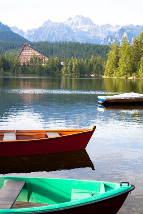 Wooden Boats on the Lake
