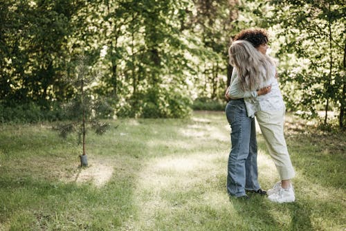 Free A Couple Hugging Each Other  Stock Photo