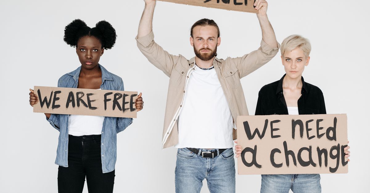 Different Language Protest People Holding Protest Signs and Protesting · Free Stock Photo