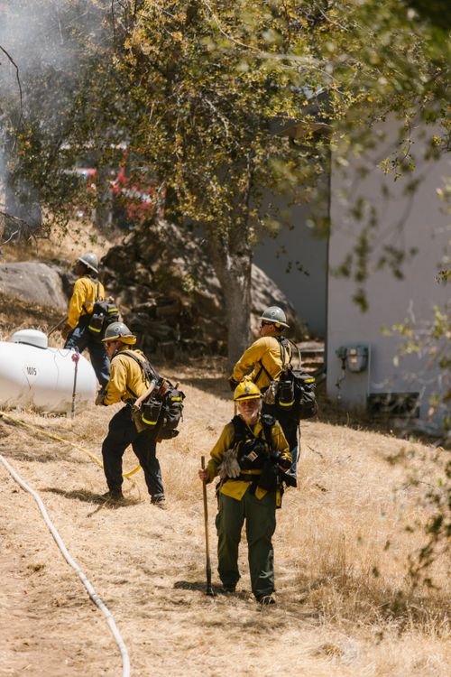 Firefighters at a Park · Free Stock Photo