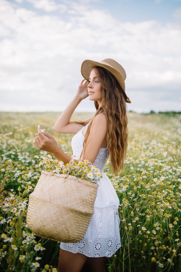 Eyelet White Dress