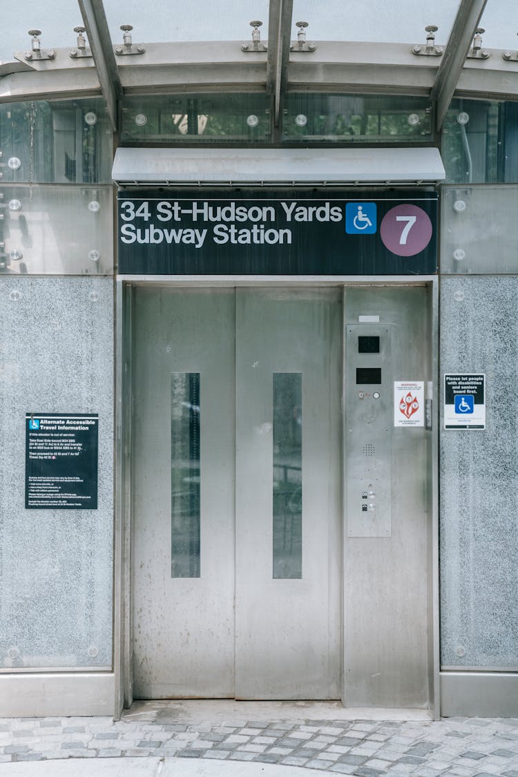 Elevator On A Subway Station 