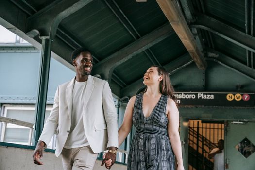Sweet Couple Walking Together