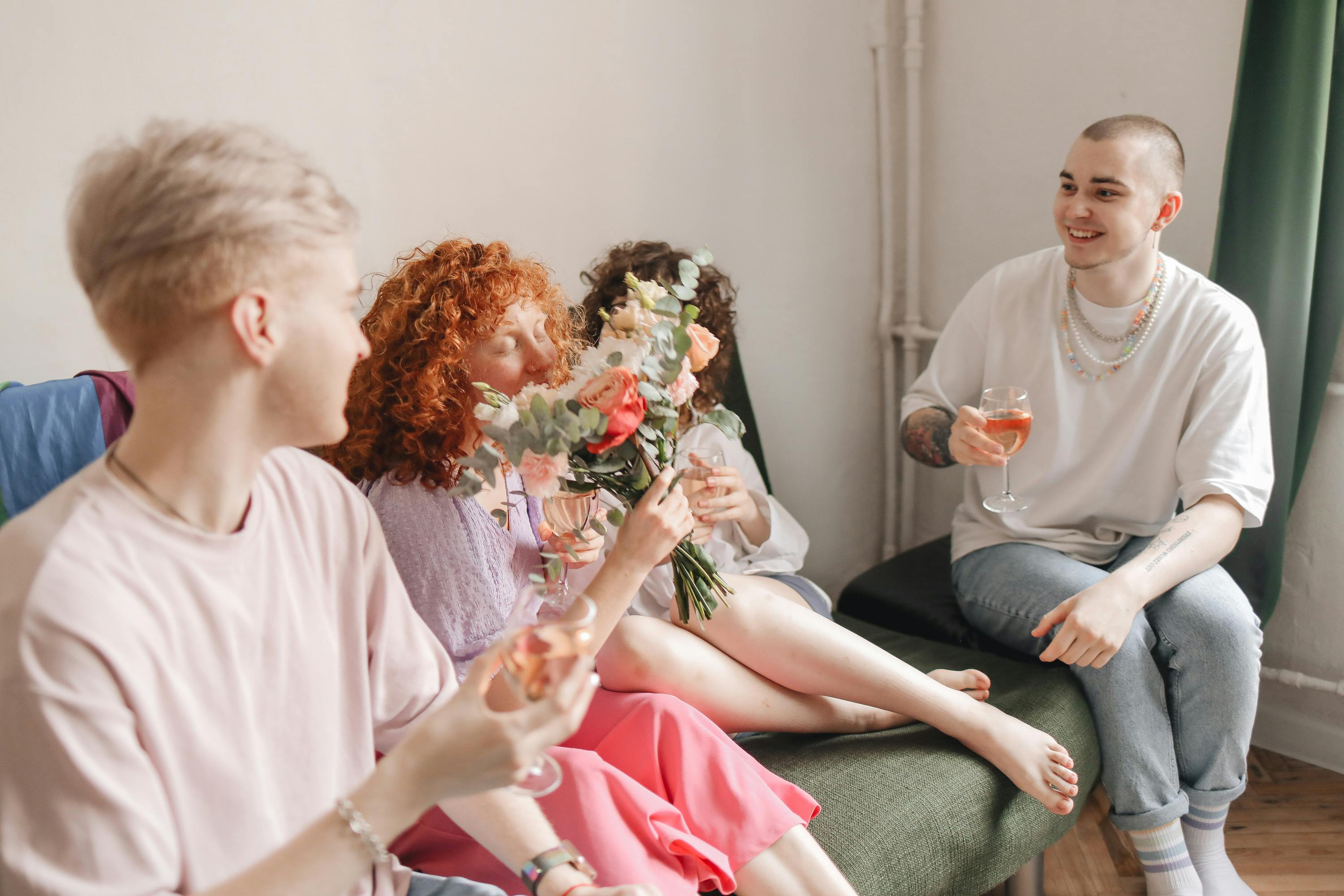 Group of people at singles event