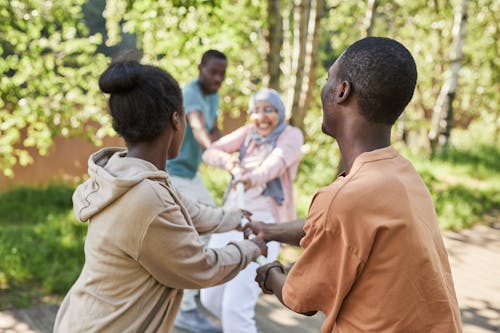 People Playing Tug of War