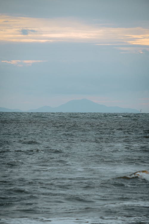 akşam, deniz, deniz manzarası içeren Ücretsiz stok fotoğraf