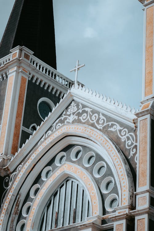 Základová fotografie zdarma na téma církev, detailní, fasáda