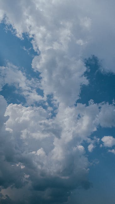 White and Blue Clouds · Free Stock Photo