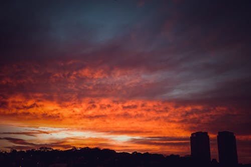 Gratis stockfoto met avondlucht, bewolkt, blikveld