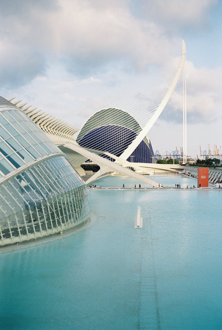 Modern Buildings In The City Of Arts And Sciences, Valencia, Spain