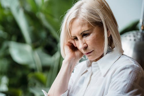 Face of Woman Thinking