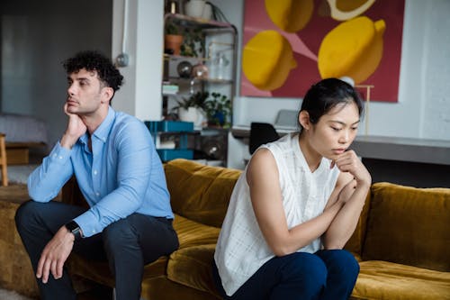 Free Couple having an Argument Stock Photo