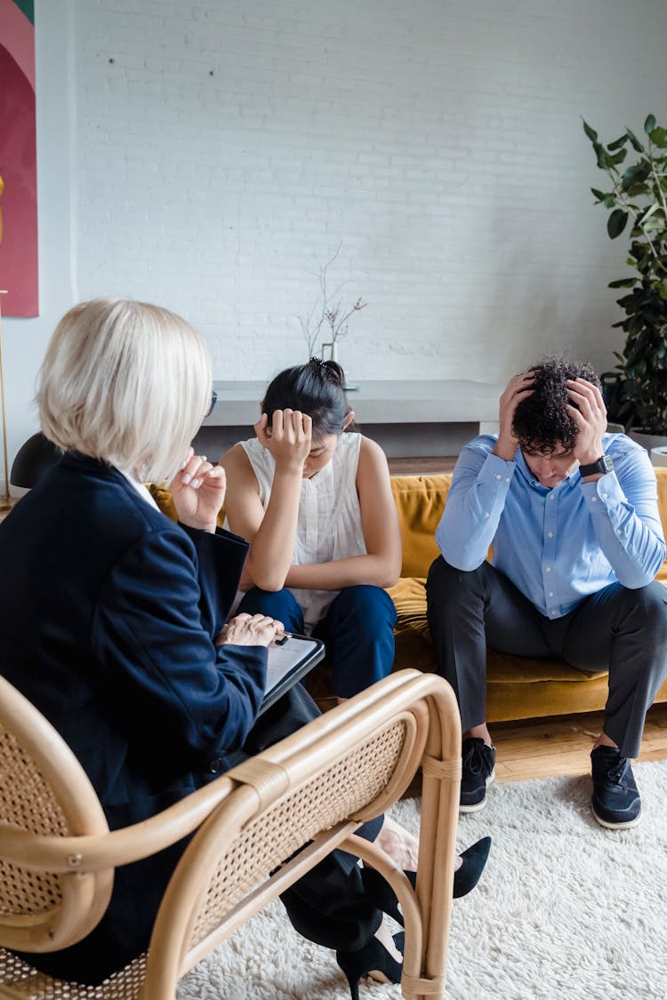 Couple During Therapy Session