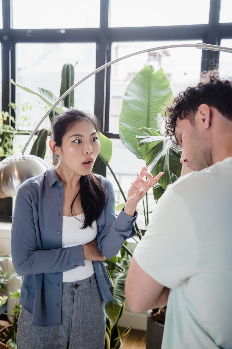 Man And Woman Arguing