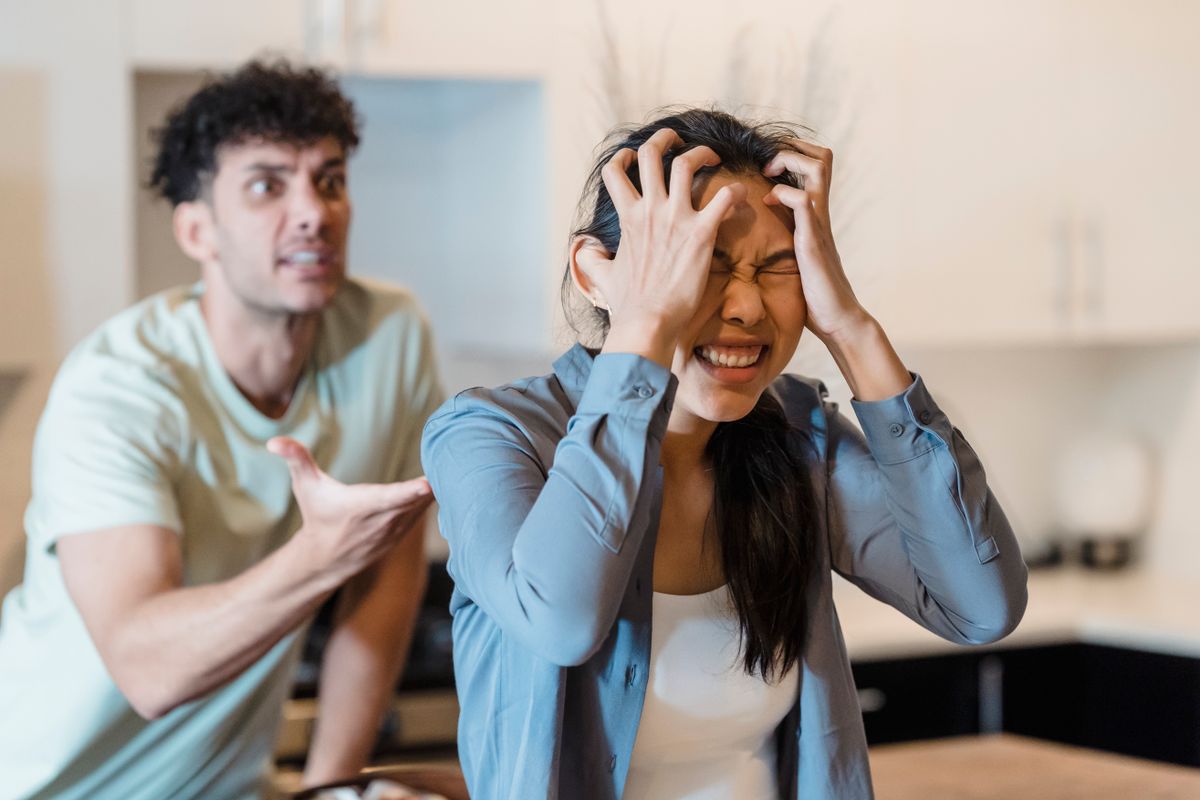 Stressed person