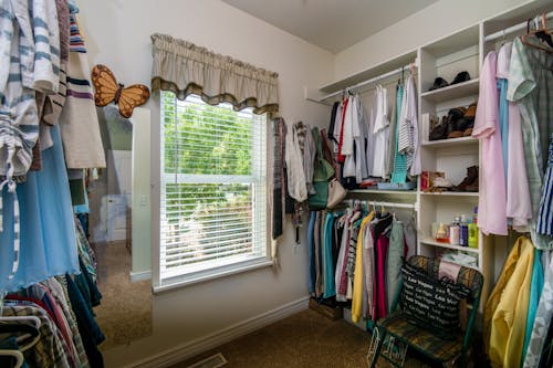 Clothes around Window in Room