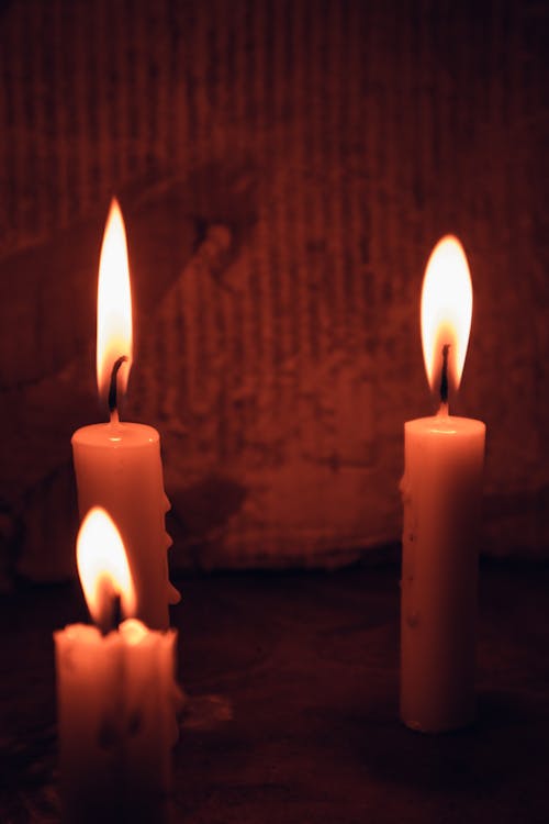 Free Close-up Photo of Burning Candles Stock Photo