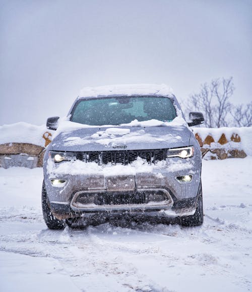 Free A Snow Covered Jeep  Stock Photo