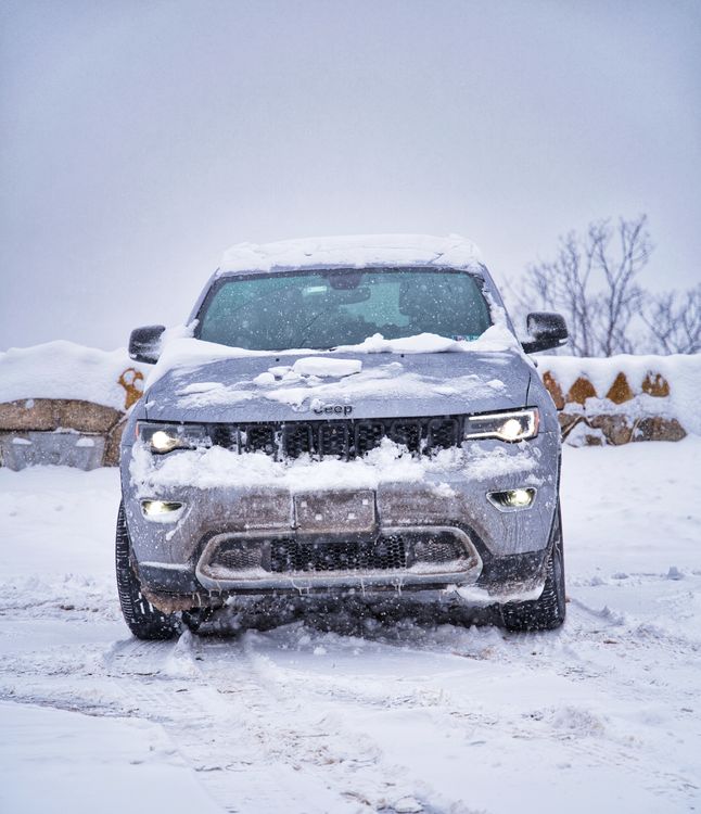 A Snow Covered Jeep · Free Stock Photo