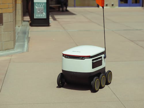 Fotobanka s bezplatnými fotkami na tému autonómne, dodávací robot, dodávky potravín