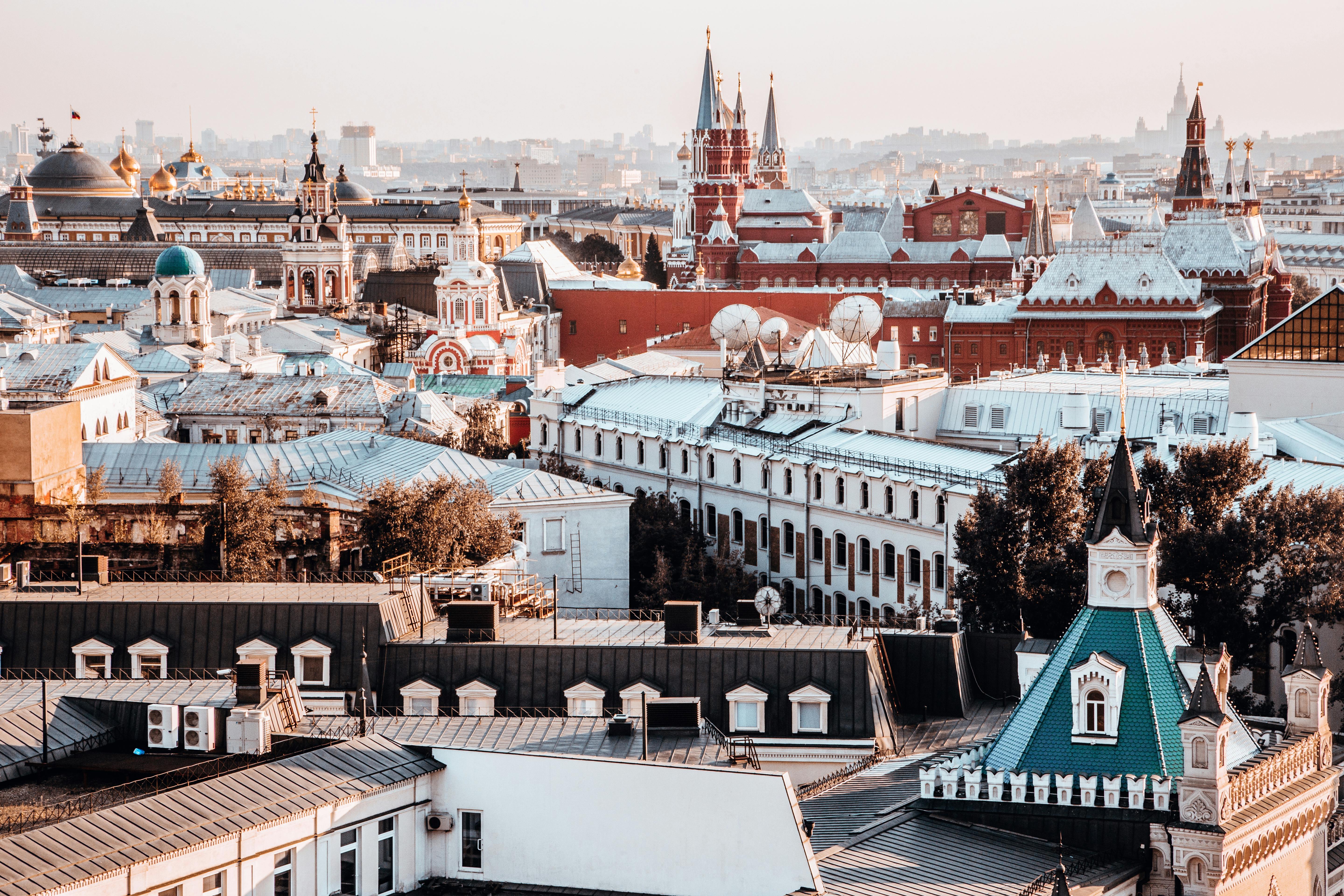 cityscape of moscow russia