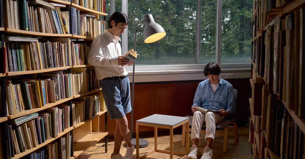 Library Core Man Men at the Library · Free Stock Photo