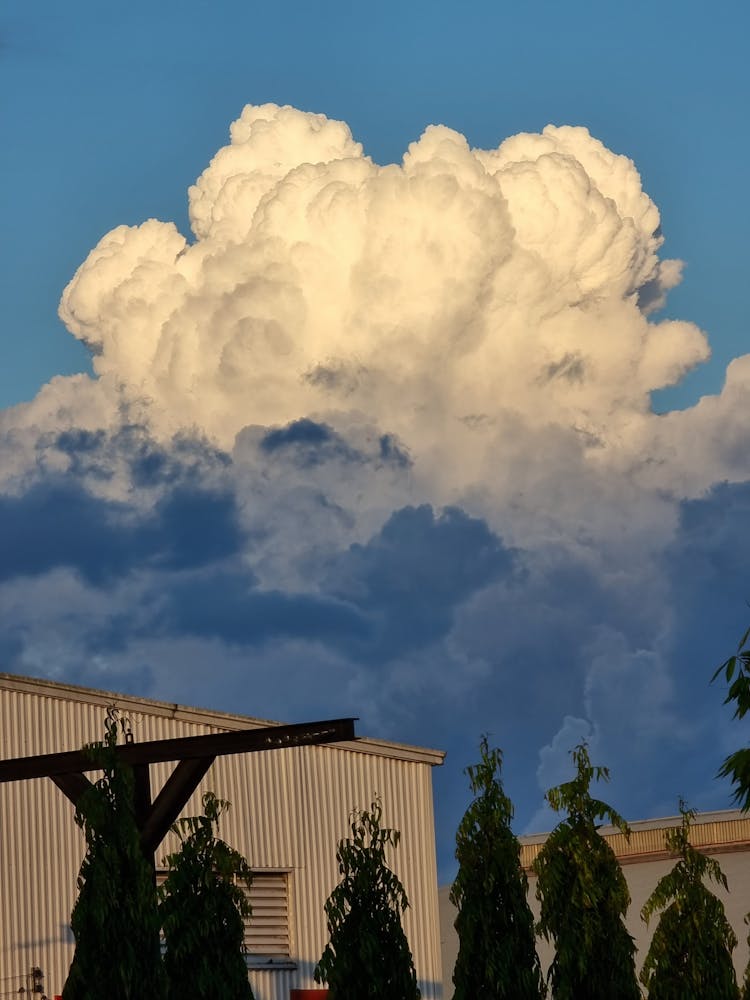 Cumulonimbus In Blue Sky