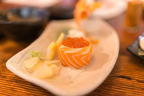 Free stock photo of japanese food, salmon, sushi Stock Photo