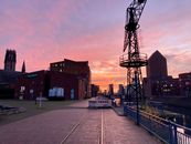 Photo of The Inner Harbor With Warehouses and Museum in Duisburg, Germany